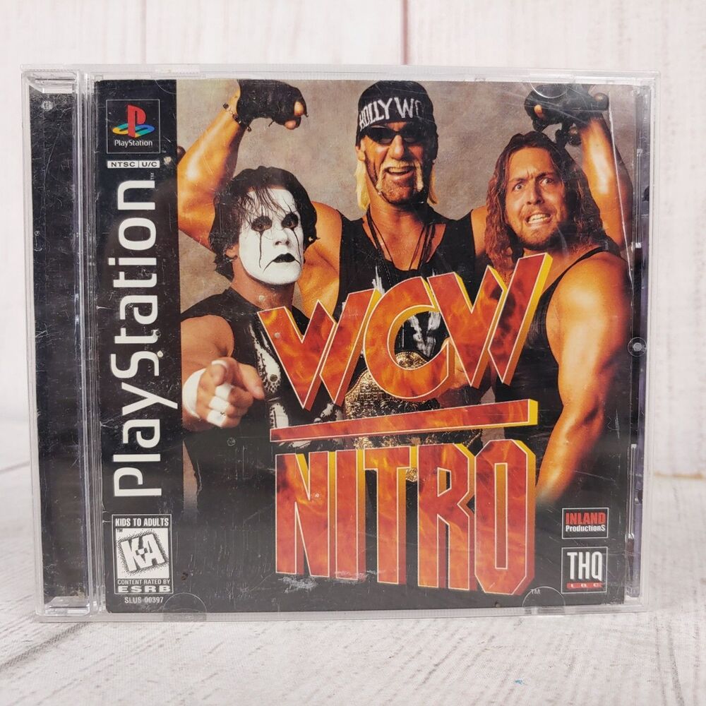 WCW Nitro Sony PlayStation PS1 Video Game Authentic SLUS-00397 Kids - Adult USED
